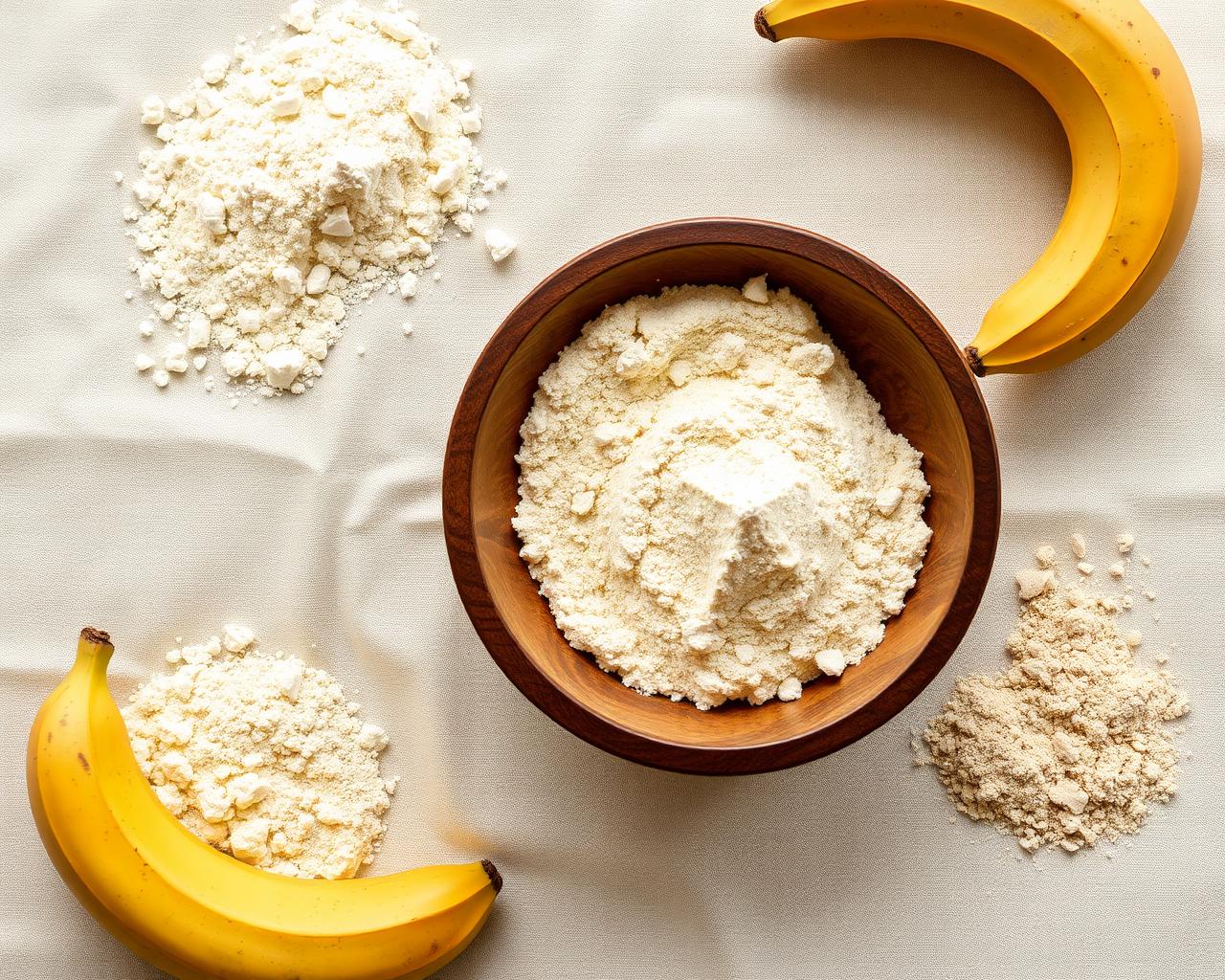 Bahan alami: mocaf, tepung pisang